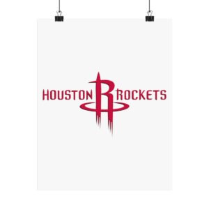 NBA Team Logos Houston Rockets Painting Bedroom Living Room Wall Art Décor Matte Vertical Posters