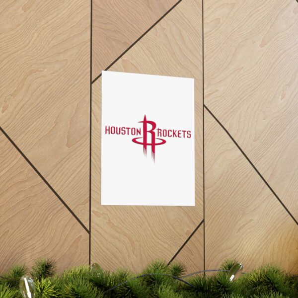 NBA Team Logos Houston Rockets Painting Bedroom Living Room Wall Art Décor Matte Vertical Posters