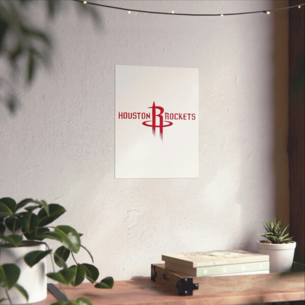 NBA Team Logos Houston Rockets Painting Bedroom Living Room Wall Art Décor Matte Vertical Posters