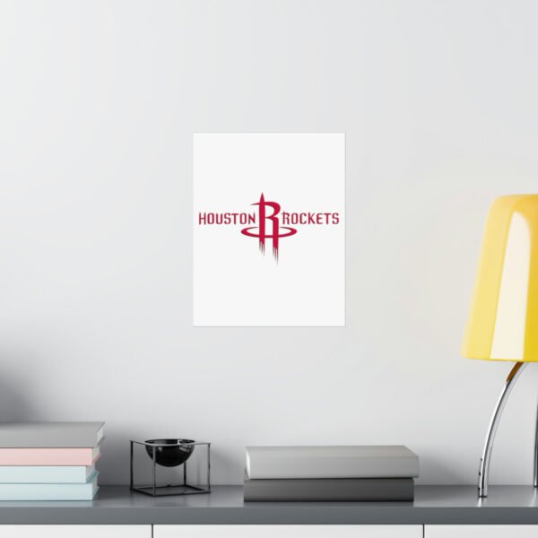 NBA Team Logos Houston Rockets Painting Bedroom Living Room Wall Art Décor Matte Vertical Posters