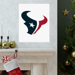 NFL Team Logos Houston Texans Painting Bedroom Living Room Wall Art Décor Matte Vertical Posters