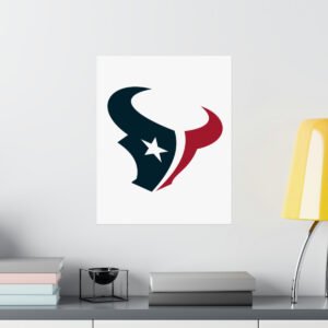 NFL Team Logos Houston Texans Painting Bedroom Living Room Wall Art Décor Matte Vertical Posters