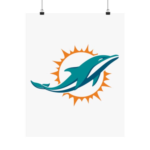 NFL Team Logos Miami Dolphins Painting Bedroom Living Room Wall Art Décor Matte Vertical Posters
