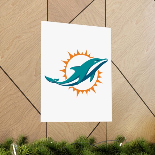 NFL Team Logos Miami Dolphins Painting Bedroom Living Room Wall Art Décor Matte Vertical Posters