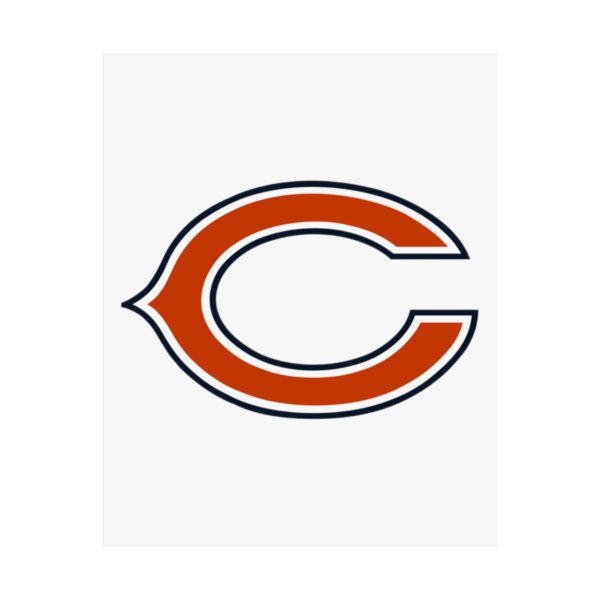 NFL Team Logos Chicago Bears Painting Bedroom Living Room Wall Art Décor Matte Vertical Posters