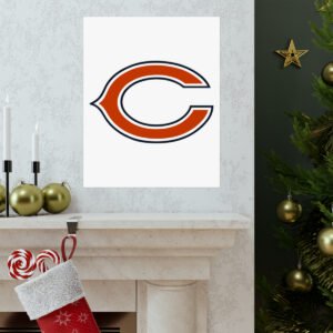 NFL Team Logos Chicago Bears Painting Bedroom Living Room Wall Art Décor Matte Vertical Posters