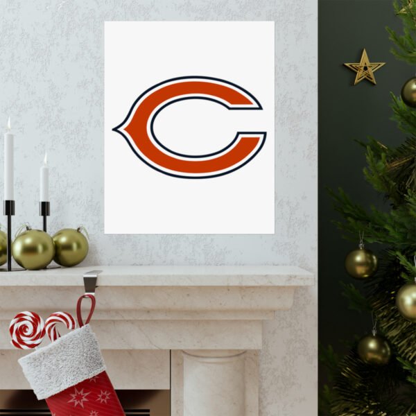 NFL Team Logos Chicago Bears Painting Bedroom Living Room Wall Art Décor Matte Vertical Posters