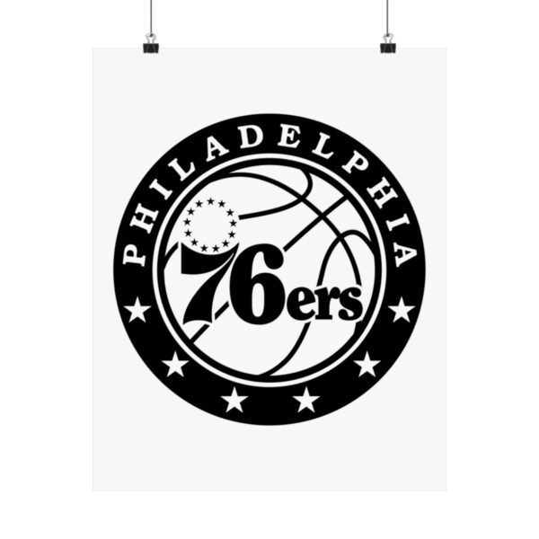 NBA Team Logos Philadelphia 76ers Painting Bedroom Living Room Wall Art Décor Matte Vertical Posters