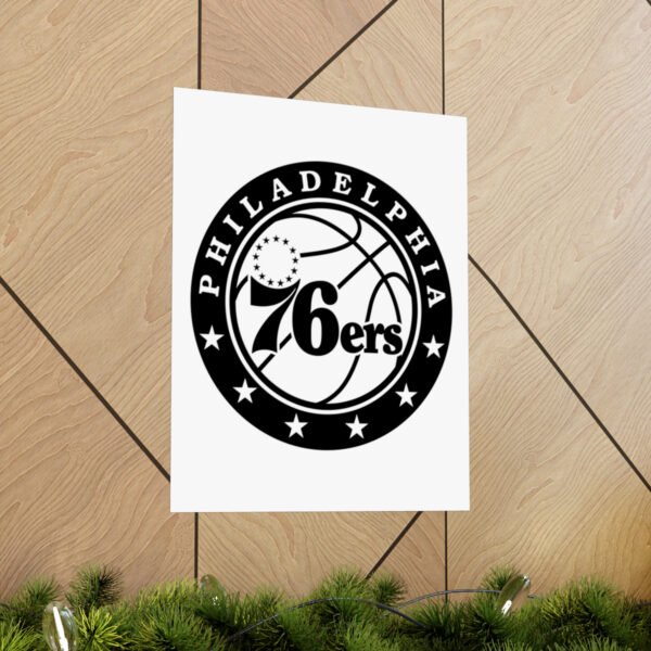 NBA Team Logos Philadelphia 76ers Painting Bedroom Living Room Wall Art Décor Matte Vertical Posters