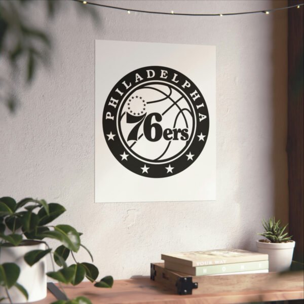 NBA Team Logos Philadelphia 76ers Painting Bedroom Living Room Wall Art Décor Matte Vertical Posters