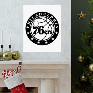 NBA Team Logos Philadelphia 76ers Painting Bedroom Living Room Wall Art Décor Matte Vertical Posters