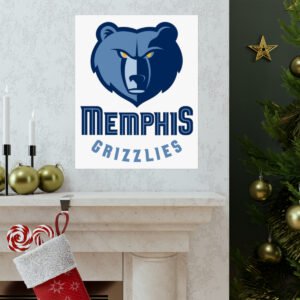 NBA Team Logos Memphis Grizzlies Painting Bedroom Living Room Wall Art Décor Matte Vertical Posters