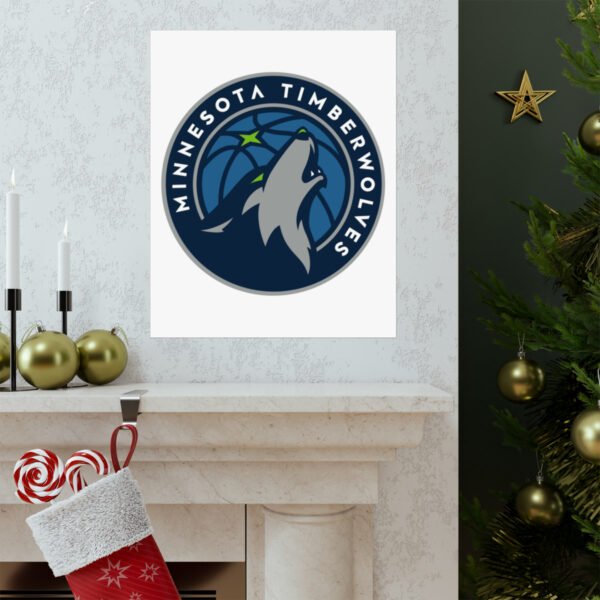 NBA Team Logos Minnesota Timberwolves Painting Bedroom Living Room Wall Art Décor Matte Vertical Posters