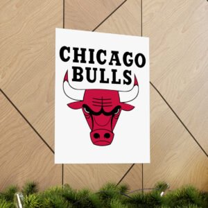 NBA Team Logos Chicago Bulls Painting Bedroom Living Room Wall Art Décor Matte Vertical Posters