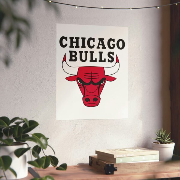 NBA Team Logos Chicago Bulls Painting Bedroom Living Room Wall Art Décor Matte Vertical Posters