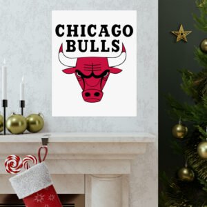 NBA Team Logos Chicago Bulls Painting Bedroom Living Room Wall Art Décor Matte Vertical Posters