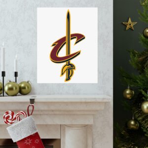 NBA Team Logos Cleveland Cavaliers Painting Bedroom Living Room Wall Art Décor Matte Vertical Posters