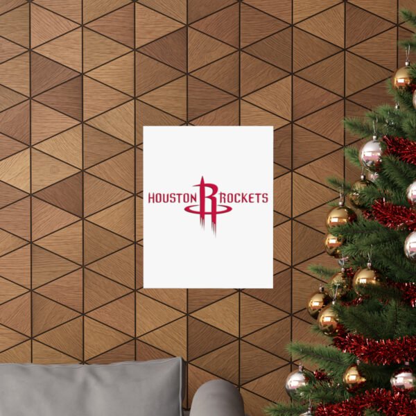 NBA Team Logos Houston Rockets Painting Bedroom Living Room Wall Art Décor Matte Vertical Posters