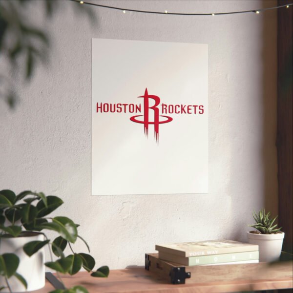 NBA Team Logos Houston Rockets Painting Bedroom Living Room Wall Art Décor Matte Vertical Posters