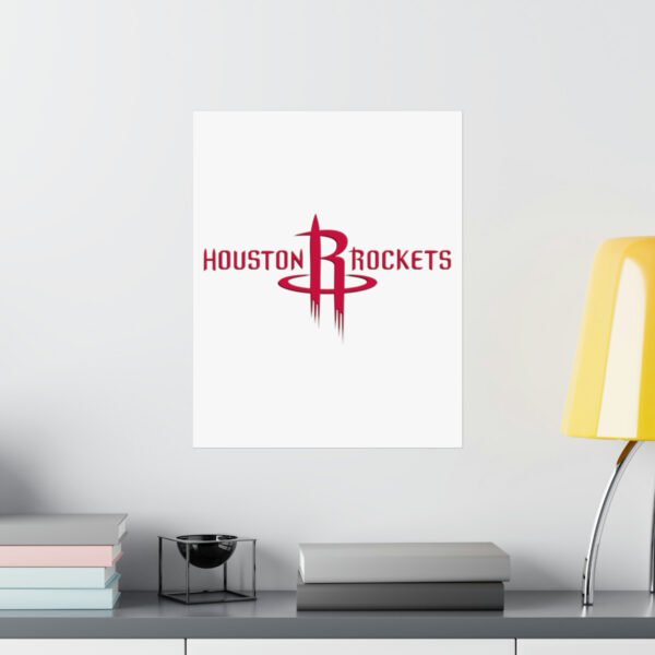 NBA Team Logos Houston Rockets Painting Bedroom Living Room Wall Art Décor Matte Vertical Posters