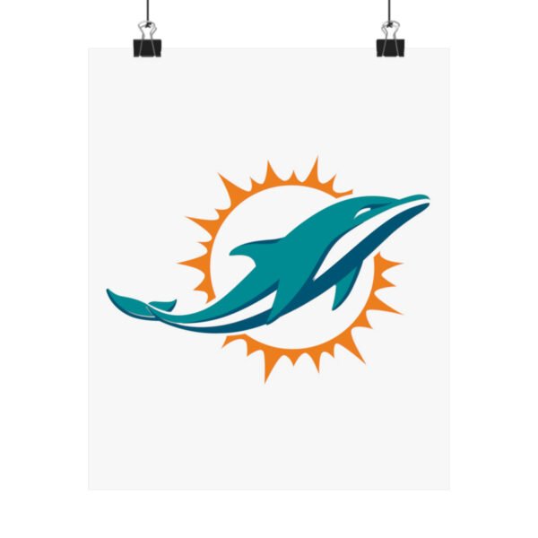 NFL Team Logos Miami Dolphins Painting Bedroom Living Room Wall Art Décor Matte Vertical Posters