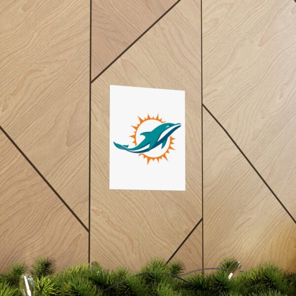 NFL Team Logos Miami Dolphins Painting Bedroom Living Room Wall Art Décor Matte Vertical Posters