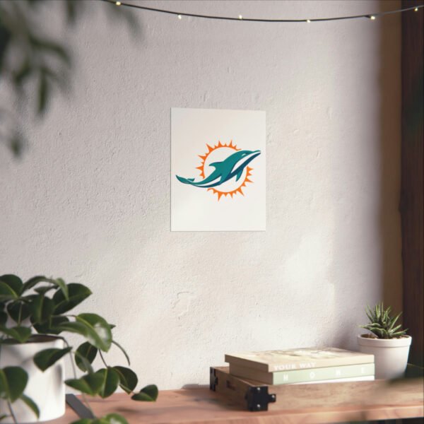 NFL Team Logos Miami Dolphins Painting Bedroom Living Room Wall Art Décor Matte Vertical Posters