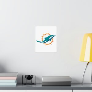 NFL Team Logos Miami Dolphins Painting Bedroom Living Room Wall Art Décor Matte Vertical Posters