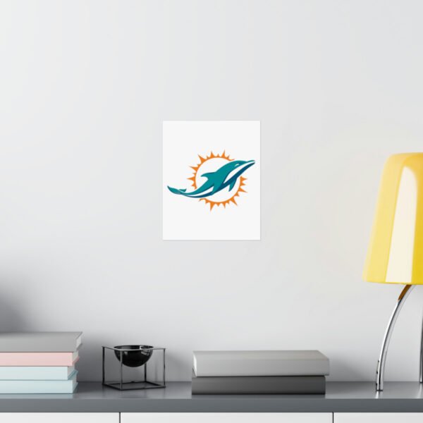 NFL Team Logos Miami Dolphins Painting Bedroom Living Room Wall Art Décor Matte Vertical Posters