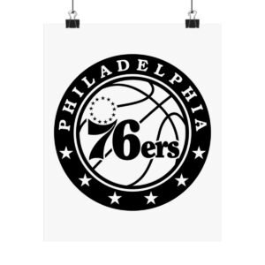 NBA Team Logos Philadelphia 76ers Painting Bedroom Living Room Wall Art Décor Matte Vertical Posters