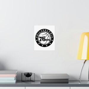 NBA Team Logos Philadelphia 76ers Painting Bedroom Living Room Wall Art Décor Matte Vertical Posters