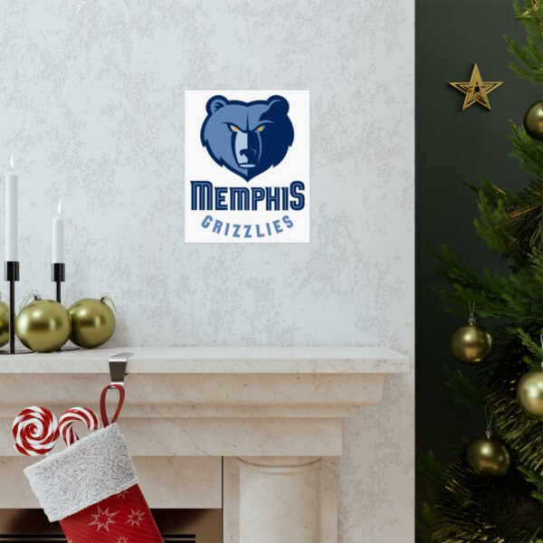 NBA Team Logos Memphis Grizzlies Painting Bedroom Living Room Wall Art Décor Matte Vertical Posters
