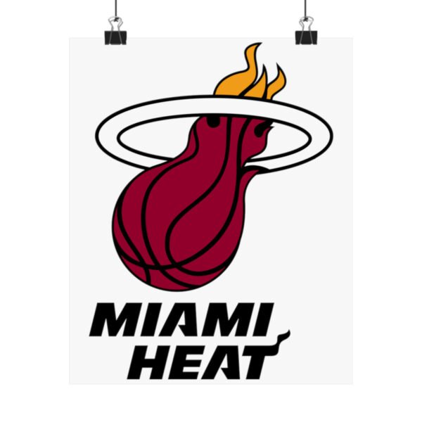 NBA Team Logos Miami Heat Painting Bedroom Living Room Wall Art Décor Matte Vertical Posters