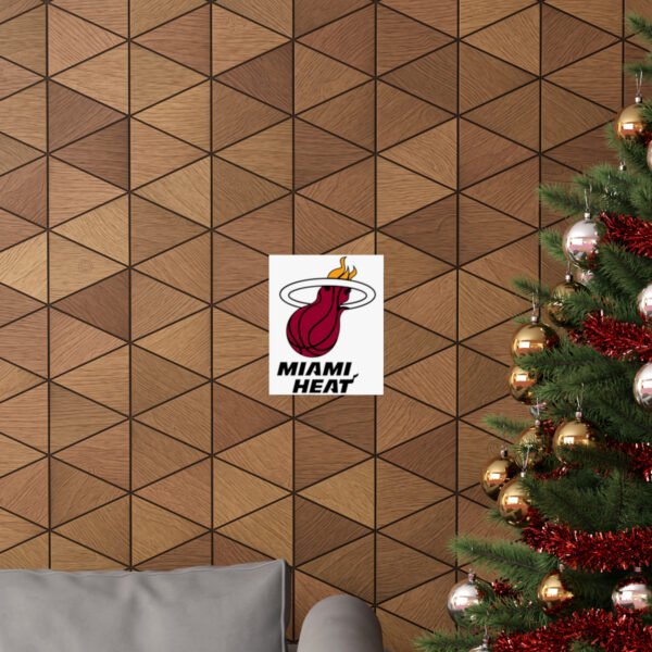 NBA Team Logos Miami Heat Painting Bedroom Living Room Wall Art Décor Matte Vertical Posters