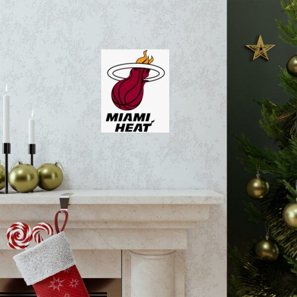 NBA Team Logos Miami Heat Painting Bedroom Living Room Wall Art Décor Matte Vertical Posters