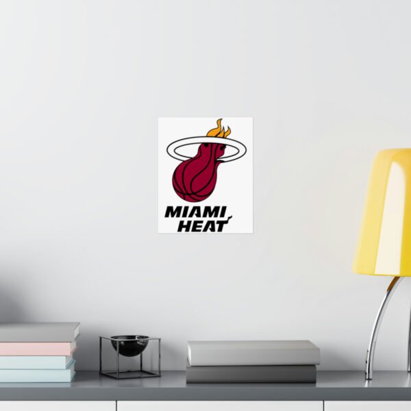 NBA Team Logos Miami Heat Painting Bedroom Living Room Wall Art Décor Matte Vertical Posters