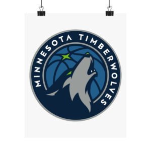 NBA Team Logos Minnesota Timberwolves Painting Bedroom Living Room Wall Art Décor Matte Vertical Posters