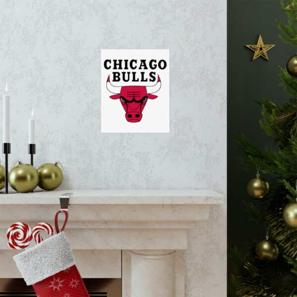 NBA Team Logos Chicago Bulls Painting Bedroom Living Room Wall Art Décor Matte Vertical Posters