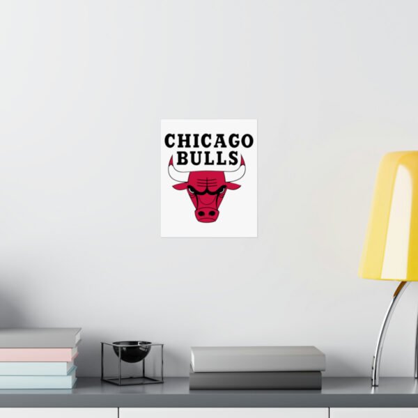 NBA Team Logos Chicago Bulls Painting Bedroom Living Room Wall Art Décor Matte Vertical Posters