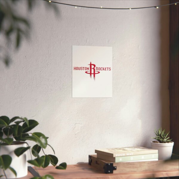 NBA Team Logos Houston Rockets Painting Bedroom Living Room Wall Art Décor Matte Vertical Posters