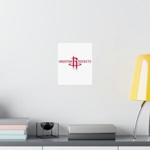 NBA Team Logos Houston Rockets Painting Bedroom Living Room Wall Art Décor Matte Vertical Posters