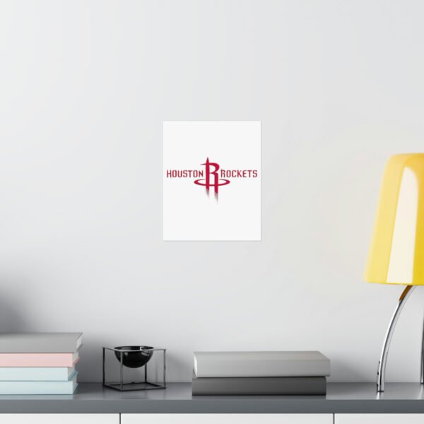 NBA Team Logos Houston Rockets Painting Bedroom Living Room Wall Art Décor Matte Vertical Posters
