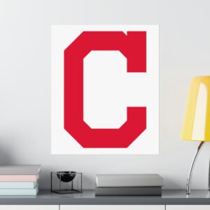 MLB Team Logos Cleveland Guardians Painting Bedroom Living Room Wall Art Décor Matte Vertical Posters
