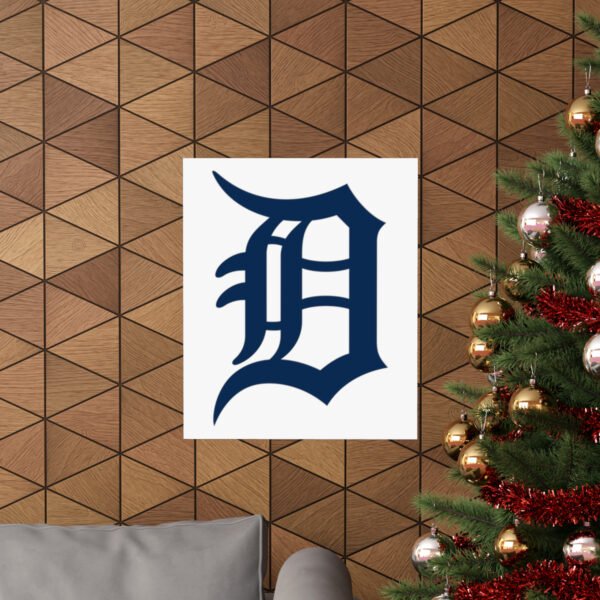 MLB Team Logos Detroit Tigers Painting Bedroom Living Room Wall Art Décor Matte Vertical Posters