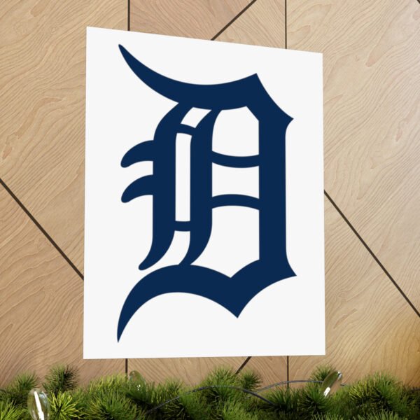 MLB Team Logos Detroit Tigers Painting Bedroom Living Room Wall Art Décor Matte Vertical Posters