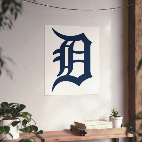 MLB Team Logos Detroit Tigers Painting Bedroom Living Room Wall Art Décor Matte Vertical Posters
