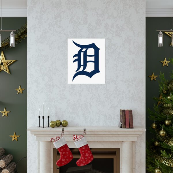 MLB Team Logos Detroit Tigers Painting Bedroom Living Room Wall Art Décor Matte Vertical Posters