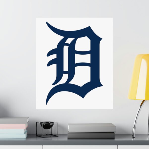 MLB Team Logos Detroit Tigers Painting Bedroom Living Room Wall Art Décor Matte Vertical Posters