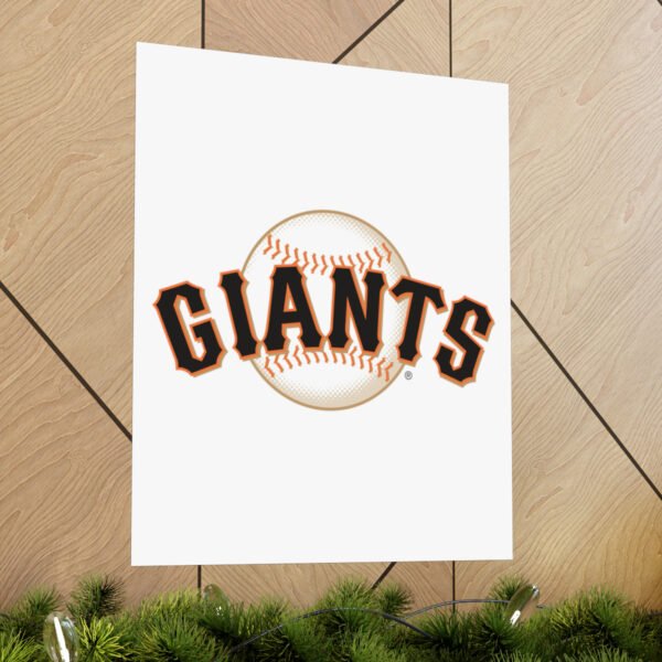 MLB Team Logos San Francisco Giants Painting Bedroom Living Room Wall Art Décor Matte Vertical Posters