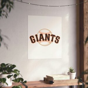 MLB Team Logos San Francisco Giants Painting Bedroom Living Room Wall Art Décor Matte Vertical Posters